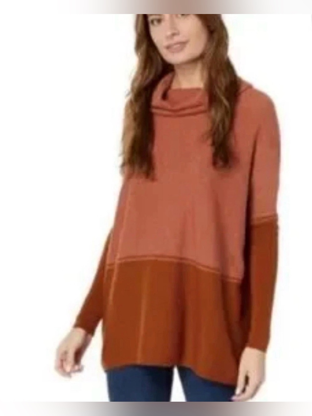 Smartwool Women’s Edgewood Oversized Poncho Sweater In Dusty Cedar Heather-M